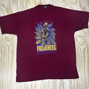 Vintage 1995 Maryland‎ Jockey Club Racing T-Shirt XL Made in USA Single Stitch